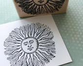 New Sun With Rays Rubber Stamp 5891