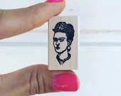 Frida Kahlo Wood Mounted Rubber Stamp (small version)