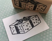 Present or Package Rubber Stamp 1728