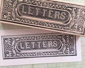 Large Letter Slot Rubber Stamp 4103