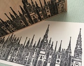 Long Tower Row Rubber Stamp 5391 Z