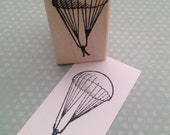 Little Parachute Guy Wood Mounted Rubber Stamp 1722