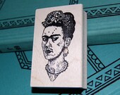 Frida Kahlo Wood Mounted Rubber Stamp