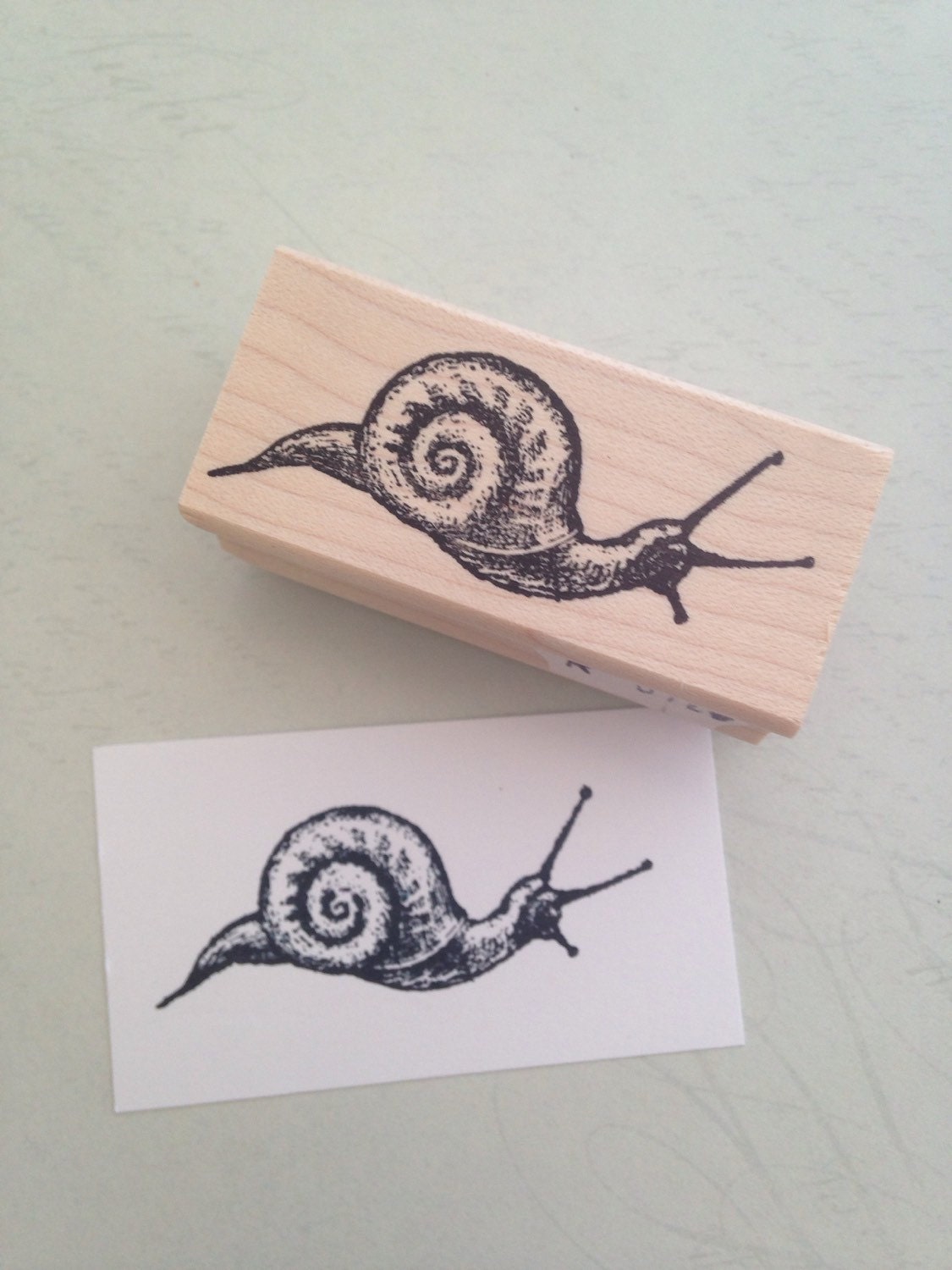 Perfect Snail Rubber Stamp for Snail Mail Stamp Etsy