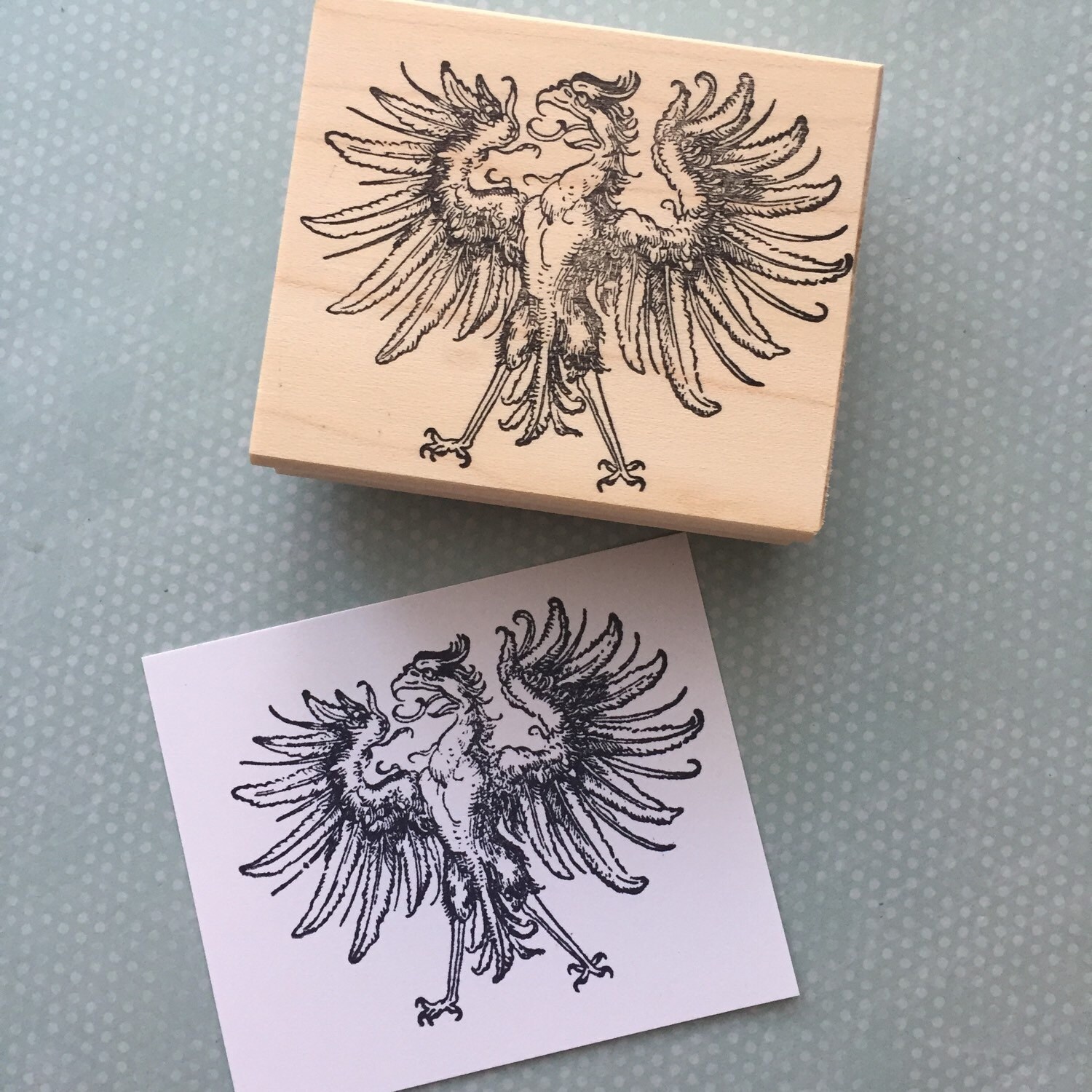 Phoenix Rubber Stamp 5885 Etsy