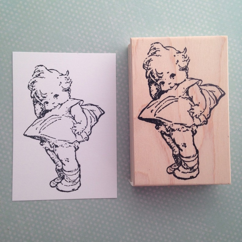 Big Kewpie Doll Mounted Rubber Stamp 6235 Etsy
