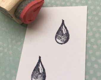 Tiny Drop Rubber Stamp 894