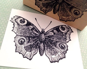 Peacock Butterfly Rubber Stamp by 100 Proof Press 3150 Butterfly Stamp Moth Stamp Spring Stamp Art Stamp Craft Stamp Journal Stamp Insect