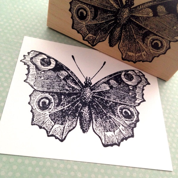Peacock Butterfly Rubber Stamp by 100 Proof Press 3150 Butterfly Stamp Moth Stamp Spring Stamp Art Stamp Craft Stamp Journal Stamp Insect