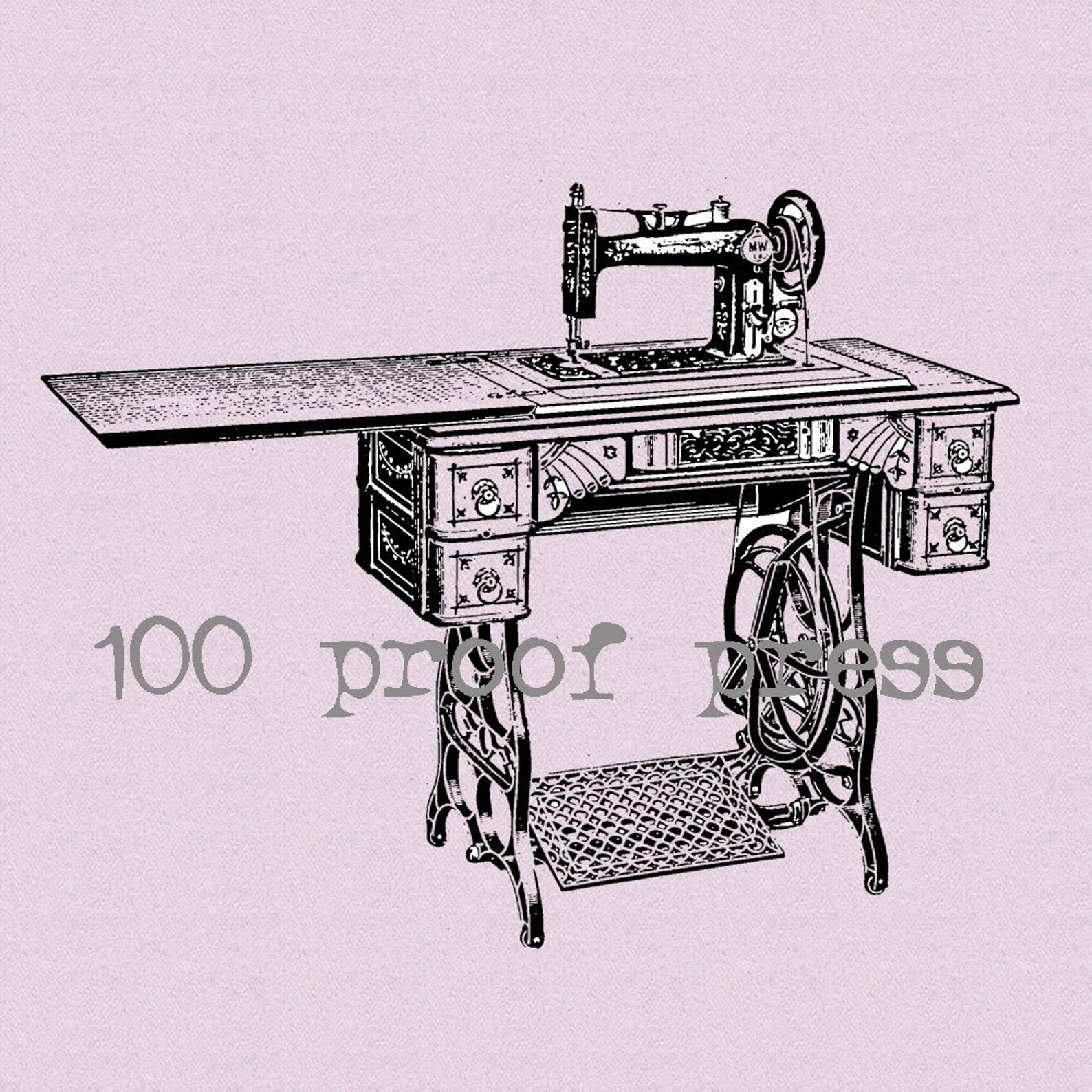 Antique Sewing Machine Wood Mounted Rubber Stamp 3244 Sewing Etsy