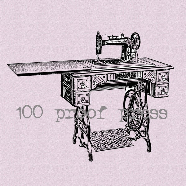 Antique Sewing Machine Wood Mounted Rubber Stamp 3244 sewing stamp treadle sewing machine stamp