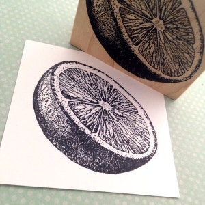 Sliced Citrus Fruit Rubber Stamp 5940 Orange Stamp Food Stamp Grapefruit Stamp Lemon Stamp Craft Stamp Art Stamp bucket list journal