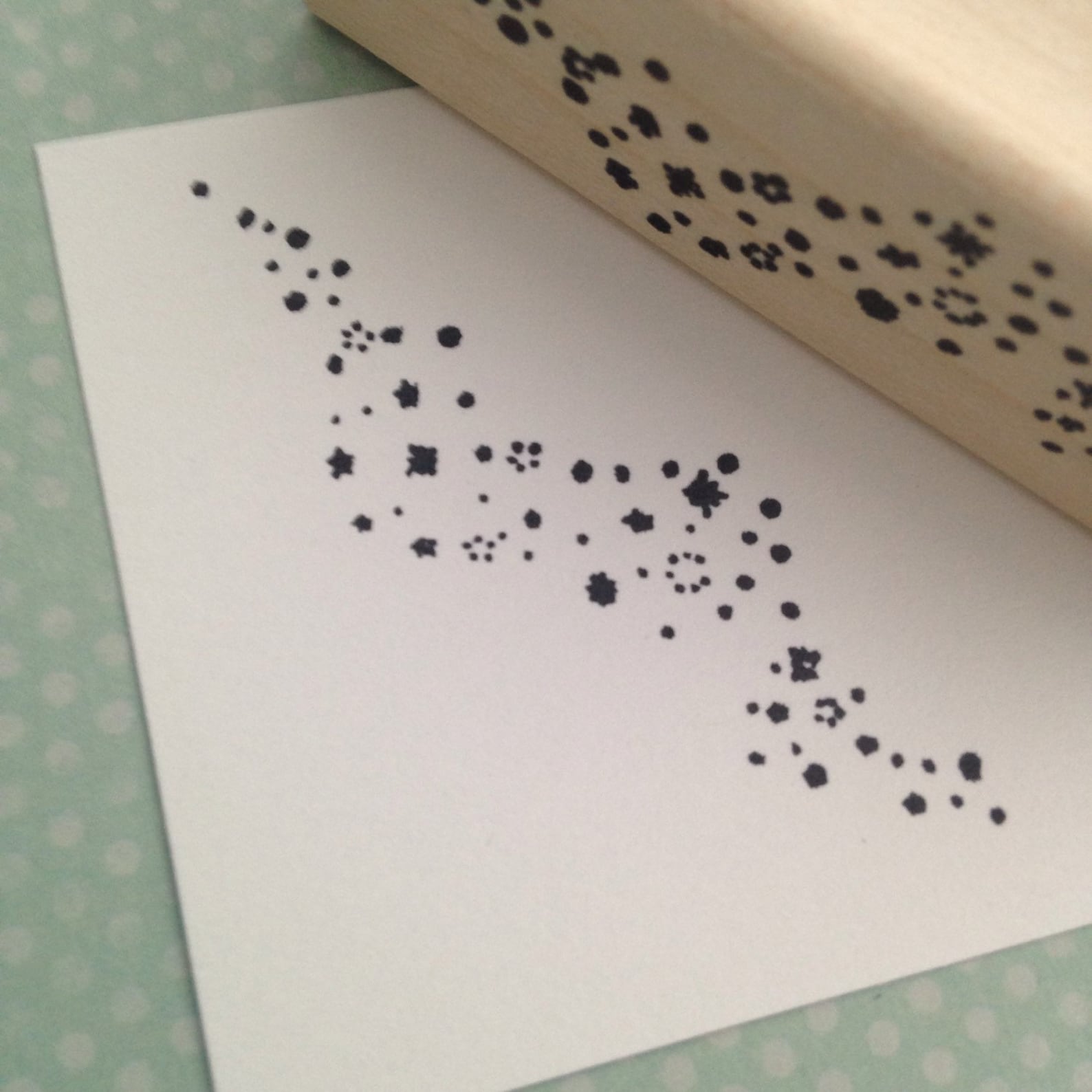 Small Stars Wood Mounted Rubber Stamp 6426 Magic Stars Etsy