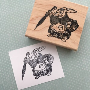 Mama Bunny Wood Mounted Rubber Stamp 4326