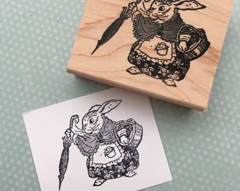 Mama Bunny Wood Mounted Rubber Stamp 4326