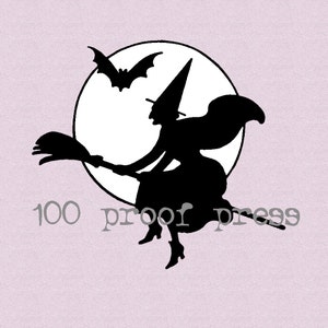 Witch Moon Hallween  Rubber Stamp 3092