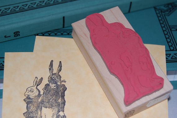 Dressed Rabbits Rubber Stamp 5017 - Etsy Canada