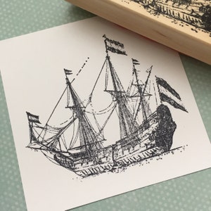 Big Big Ship Rubber Stamp for Card Making 6108