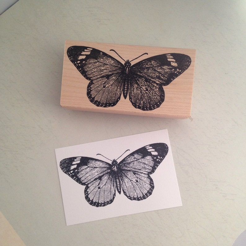 Monarch Butterfly Rubber Stamp for Planners, Journals, and DIY Crafts 1112 T image 3