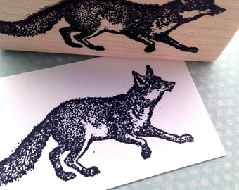 Fox Rubber Stamp 2708