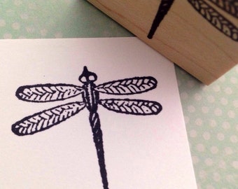 Dragonfly Rubber Stamp for Journaling by 100 Proof Press 5570