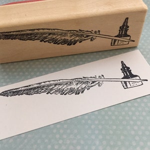 Tampon en caoutchouc d’encre et de plume pour la journalisation et l’écriture de lettre 6299