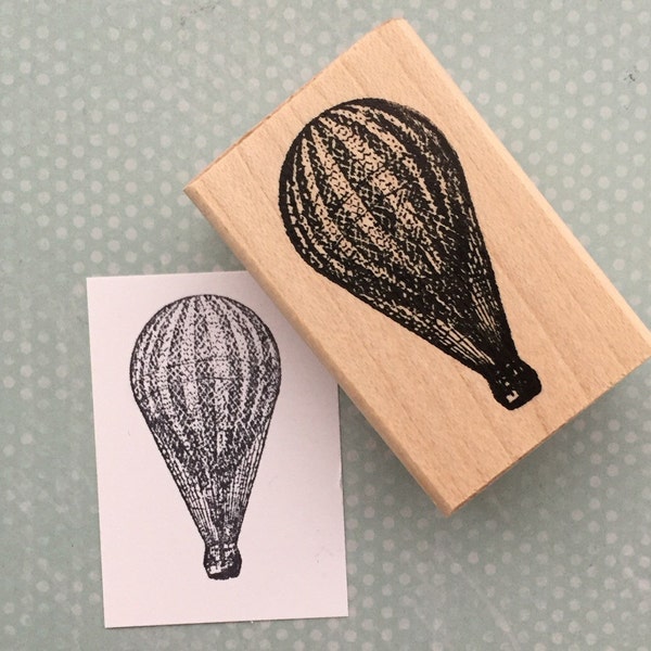 Vintage Hot Air Balloon Rubber Stamp 6435