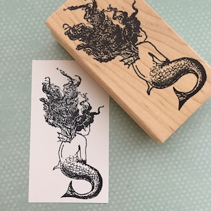 Mermaid Rubber Stamp 5531