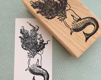 Mermaid Rubber Stamp 5531