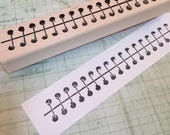 Spiral Notebook Edge Rubber Stamp