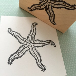 Starfish Wood Mounted Rubber Stamp 4611