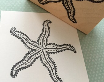 Starfish Wood Mounted Rubber Stamp 4611