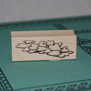Pile of Valentine Hearts Wood Mounted Rubber Stamp 5024