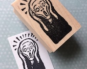 The Scream Rubber Stamp 6671