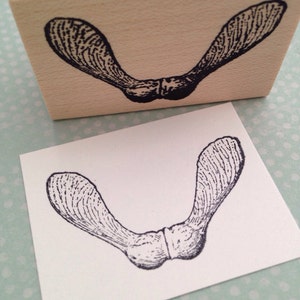 Tree Seeds  Wood Mounted Rubber Stamp 2246