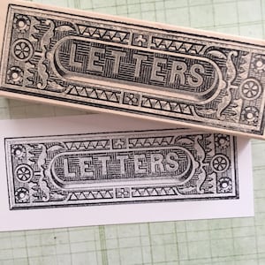Sello de goma con ranura para letras grandes 4103