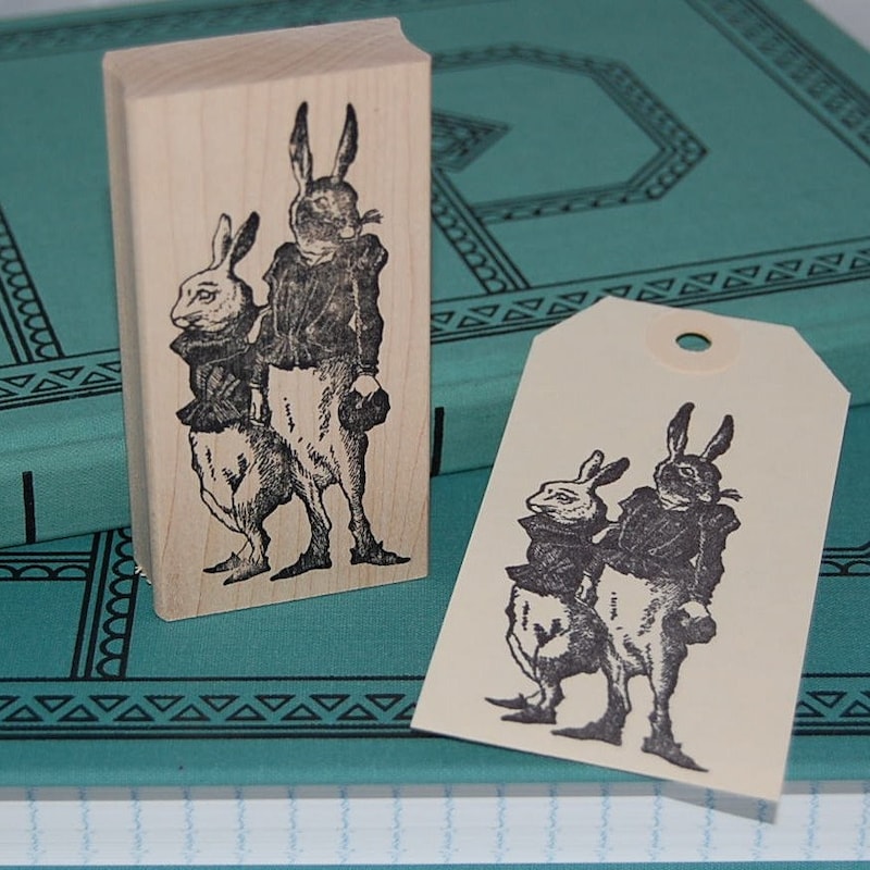 Bunny Rubber Stamp - Etsy