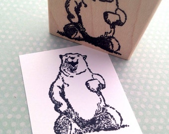 Bois de l'ours polaire Gendarmerie Rubber Stamp 6195