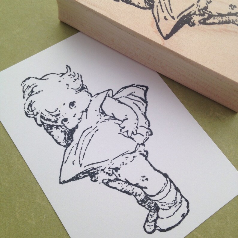 Big Kewpie Doll Mounted Rubber Stamp 6235 Etsy