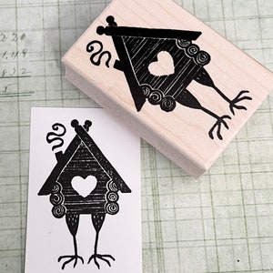 Baba Yaga, Baba Yaga House, Baba Yaga Hut Rubber Stamp