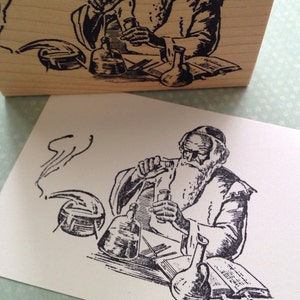 Chemist Wood Mounted Rubber Stamp 2158U