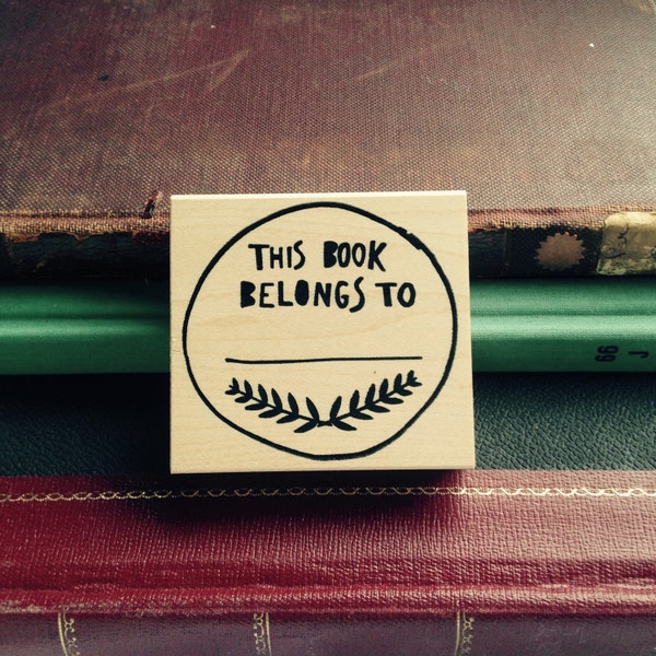 This Book Belongs To Rubber Stamp 6566
