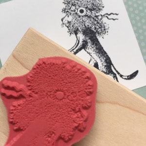 Lion and a Lamb Very cute Wood Mounted Rubber Stamp 837 image 4