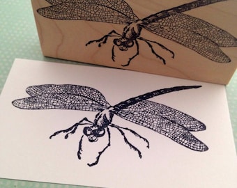 Large Dragonfly Rubber Stamp by 100 Proof Press 5823