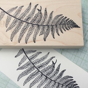 Large Fern Leaf Rubber Stamp 6213