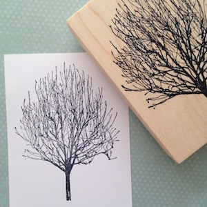 Bare Winter Tree Rubber Stamp, Journal Stamp, Nature Stamp 3265