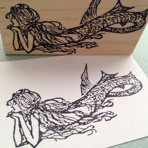 Mermaid Rubber Stamp 6456