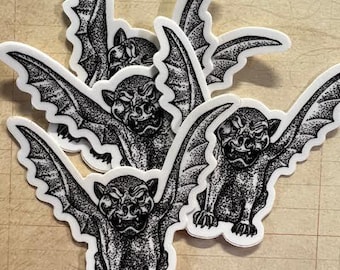 Winged Gargoyle Sticker