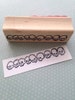 Row of Skulls Rubber Stamp 4547 