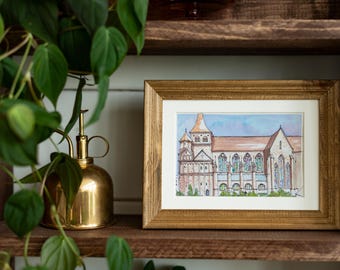 Aquarelle personnalisée de votre mariage ou d'un baptême - à encadrer ou envoyer